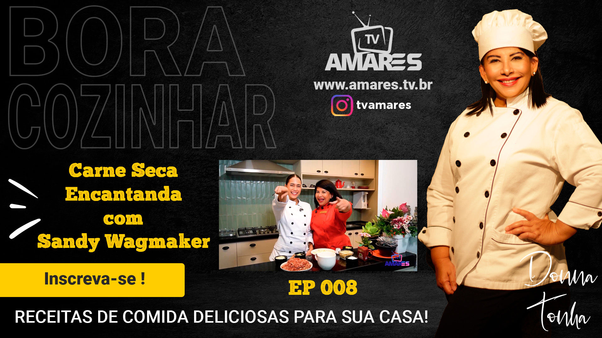 👨‍🍳🍽️ Carne Seca Encantada com Sandy Wagmaker - Bora Cozinhar 008